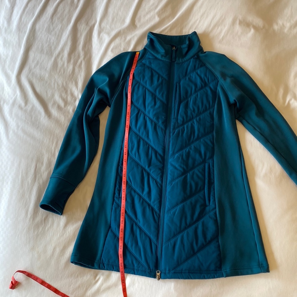 Tek Gear Turquoise Jacket Tunic Long Full Zip Size Large